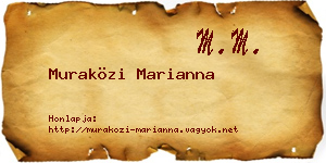 Muraközi Marianna névjegykártya