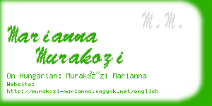 marianna murakozi business card